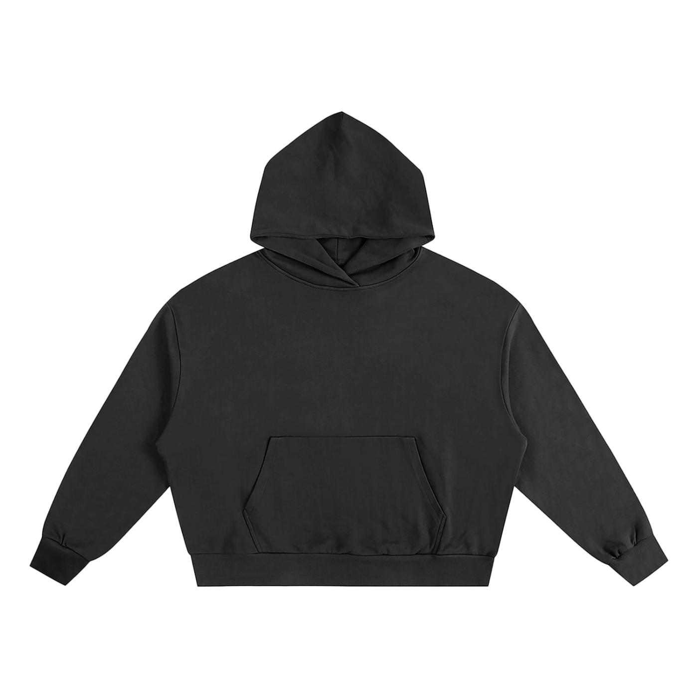 KHRIOUIT // Matte Black Heavyweight Hoodie Specimen