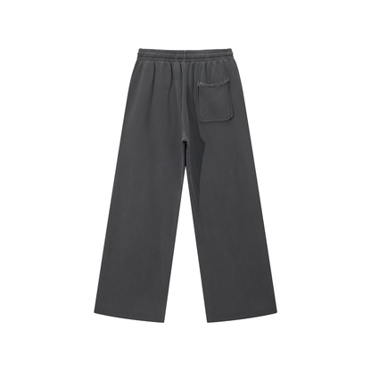 SNOW_EROSION // RAW-EDGE SWEATPANTS