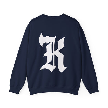 Gothic Letter K Sweatshirt | Monogram Initial Crewneck