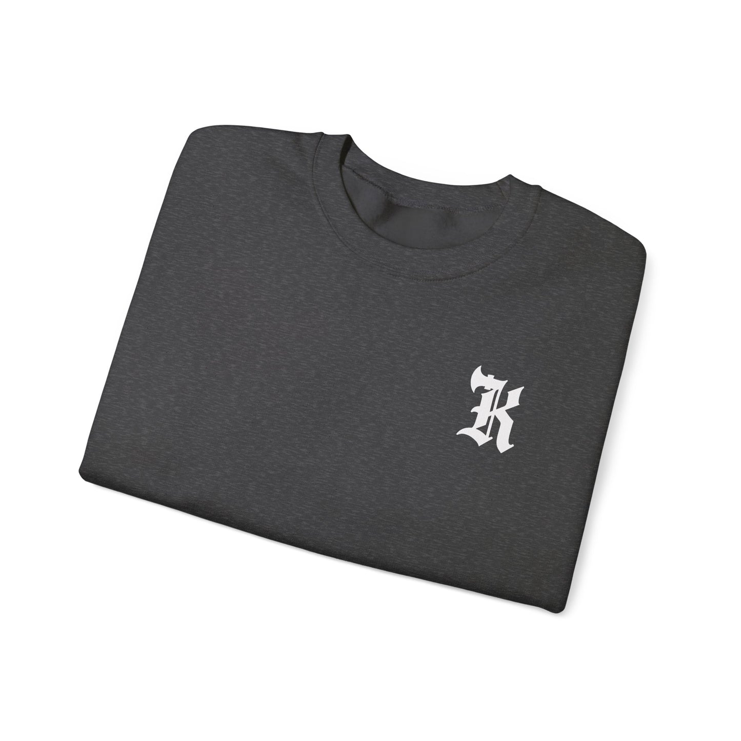 Gothic Letter K Sweatshirt | Monogram Initial Crewneck