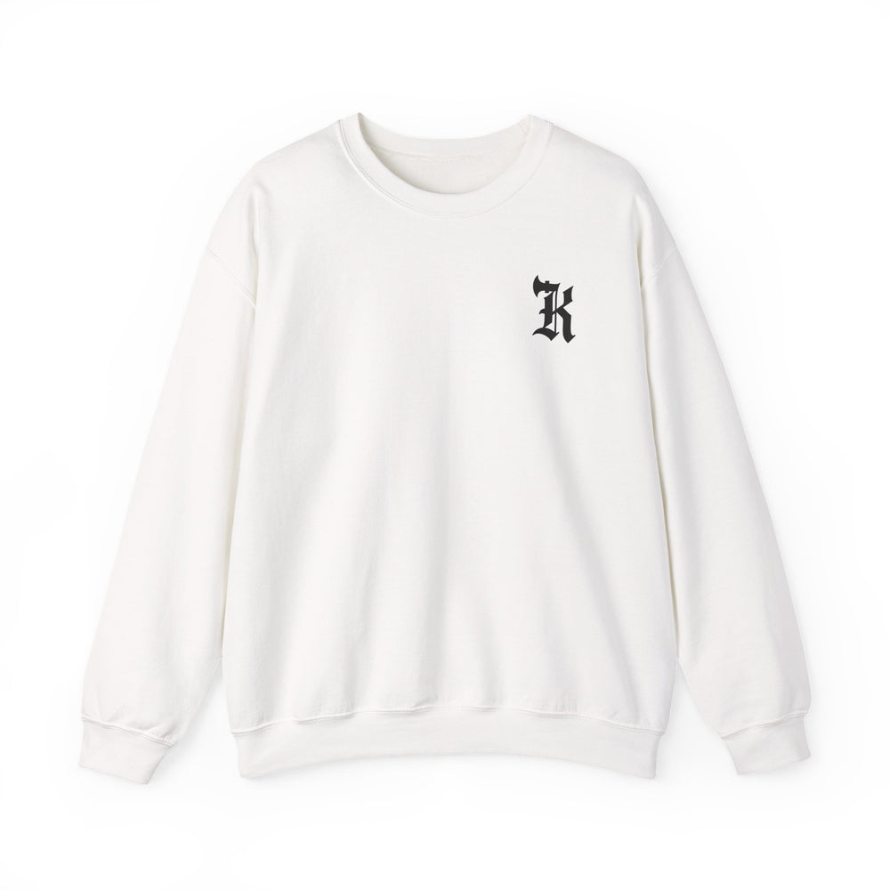 Gothic Letter K Sweatshirt | Monogram Initial Crewneck