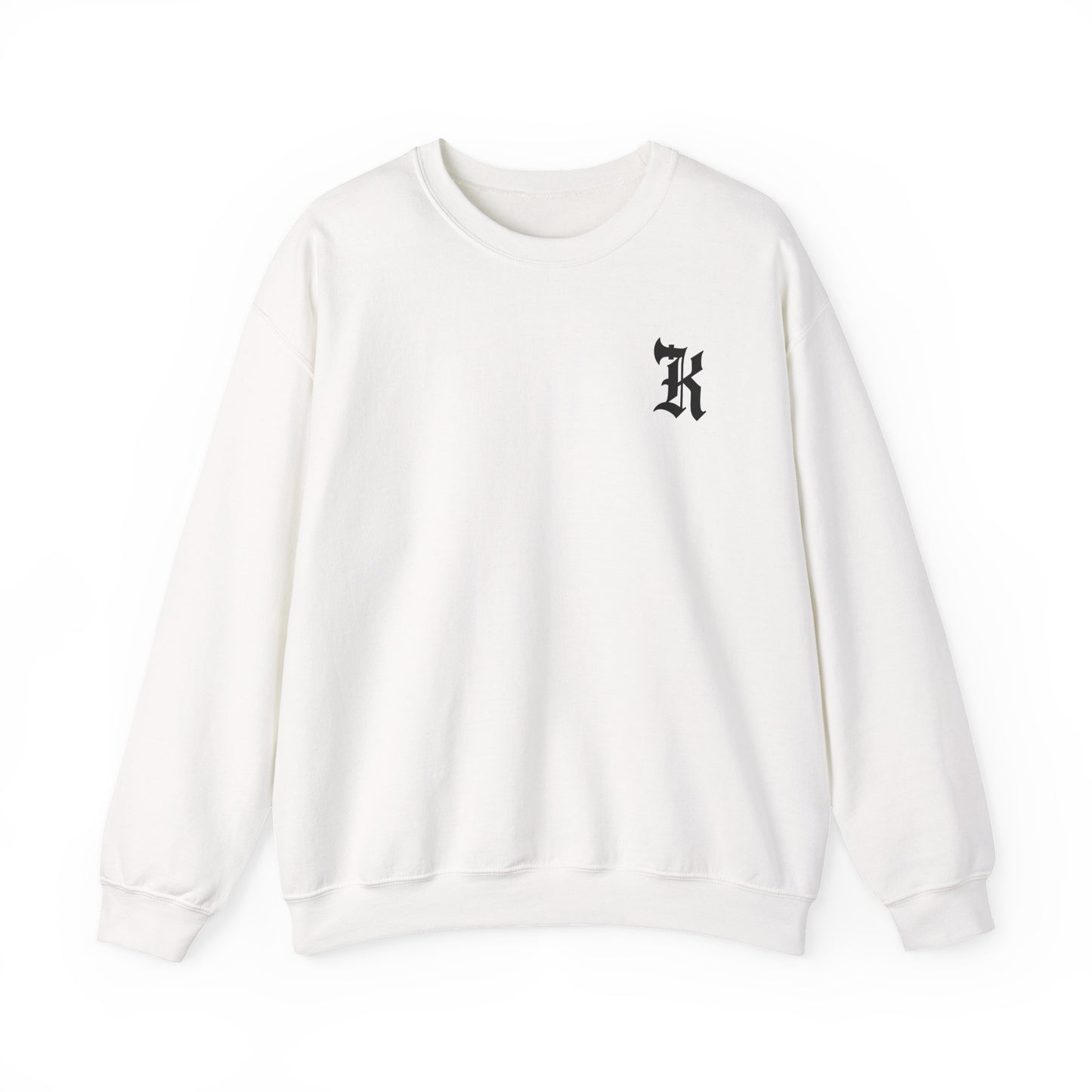 Gothic Letter K Sweatshirt | Monogram Initial Crewneck