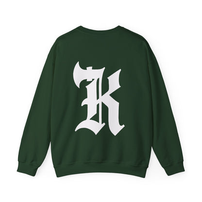 Gothic Letter K Sweatshirt | Monogram Initial Crewneck