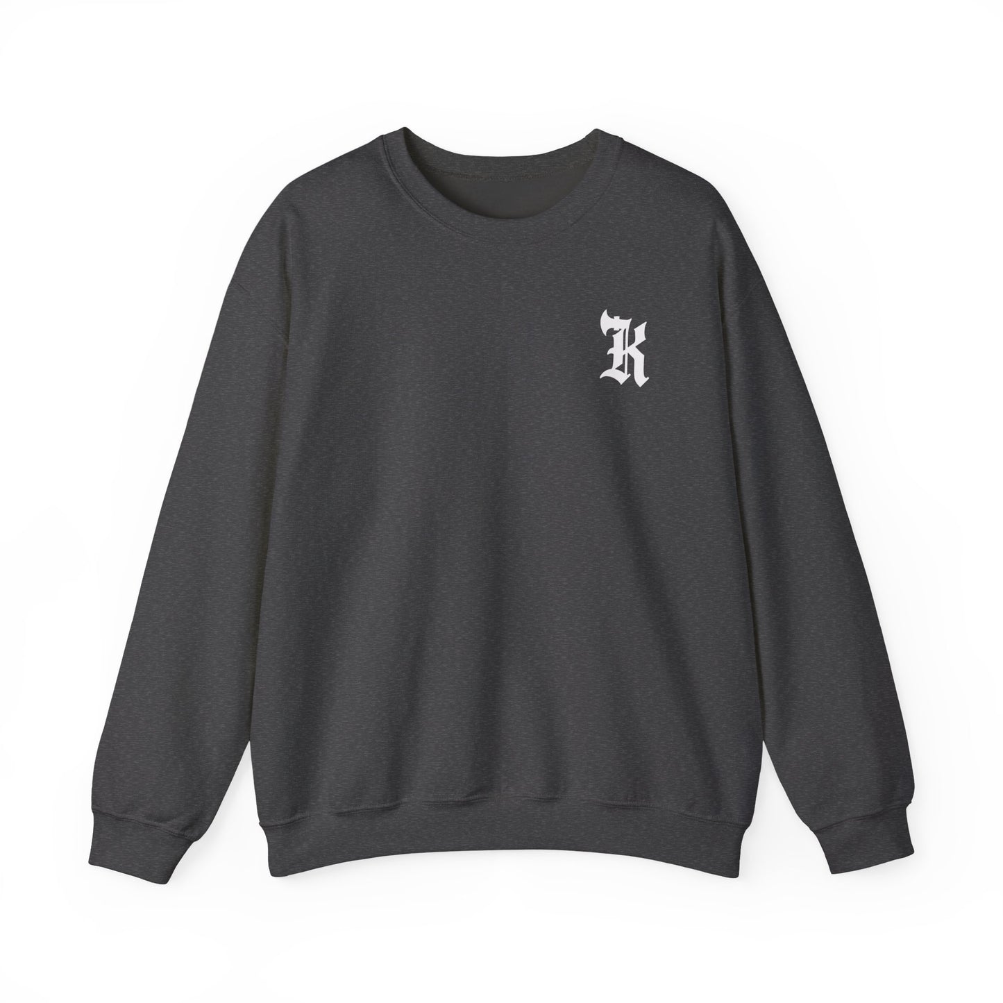 Gothic Letter K Sweatshirt | Monogram Initial Crewneck