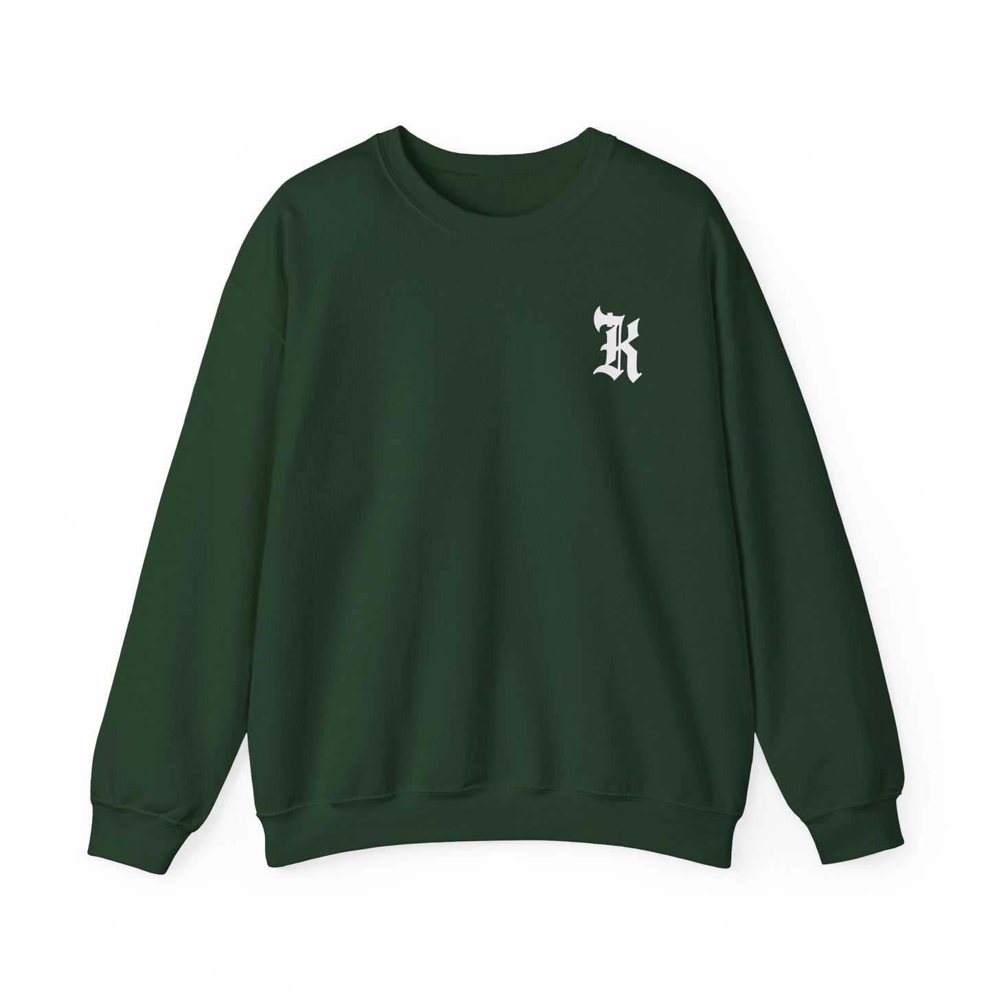 Gothic Letter K Sweatshirt | Monogram Initial Crewneck