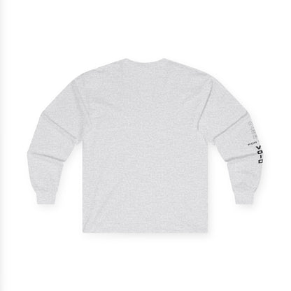 Gothic Letter K long sleeve tee | Small Chest Logo, Sleeve Lettering
