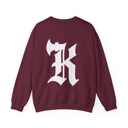 Gothic Letter K Sweatshirt | Monogram Initial Crewneck