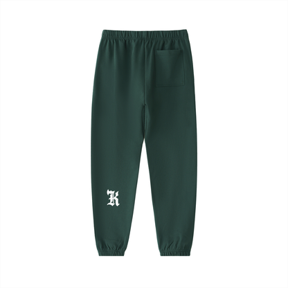 KHRIOUIT // Forest Green Heavyweight Joggers