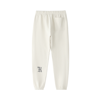 KHRIOUIT // Off-White Heavyweight Cotton Joggers