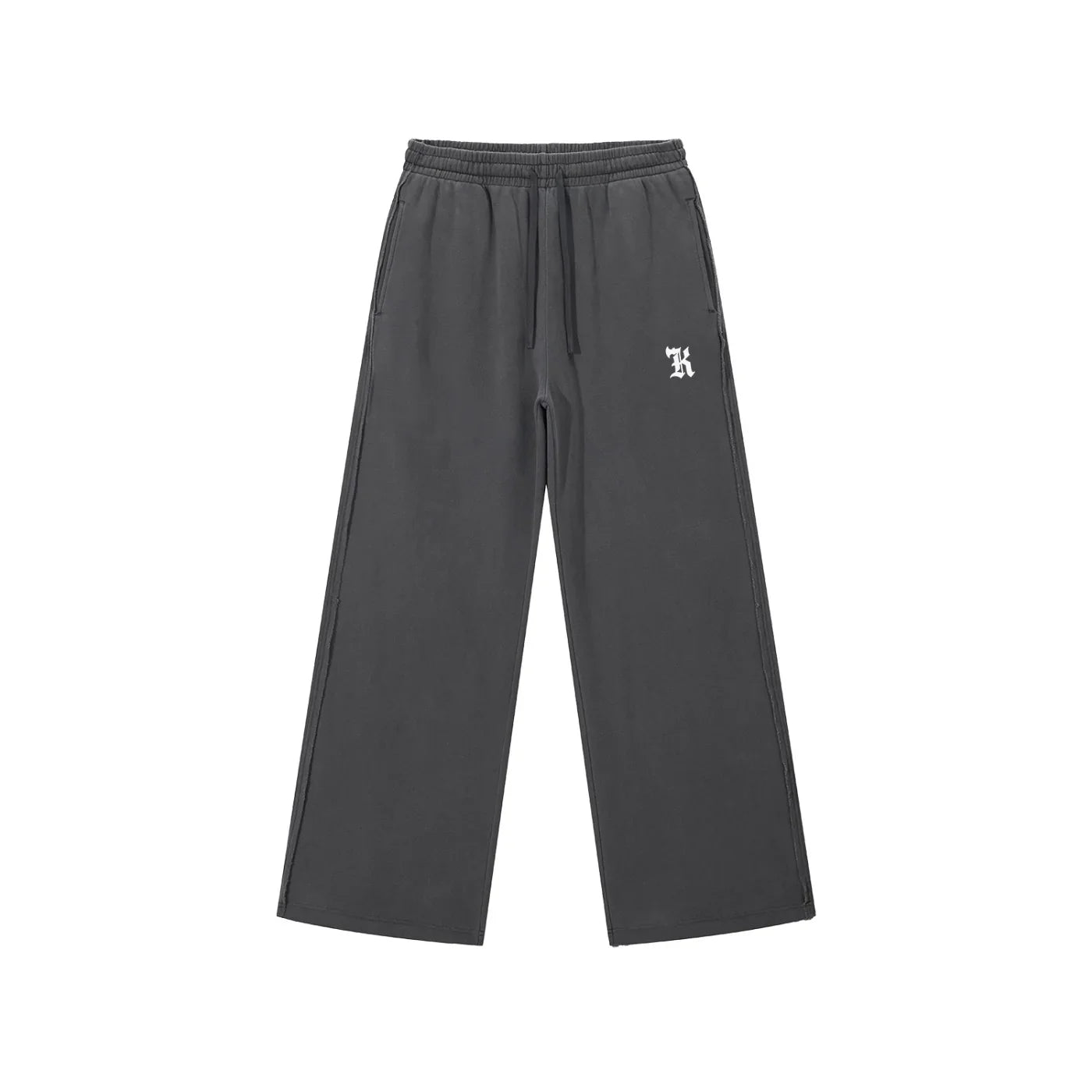 SNOW_EROSION // RAW-EDGE SWEATPANTS