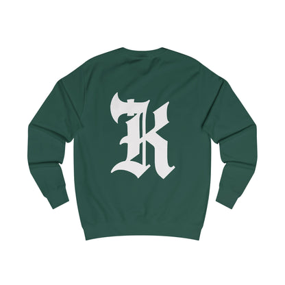 Gothic Letter R Sweatshirt | Mini Crown Chest Logo