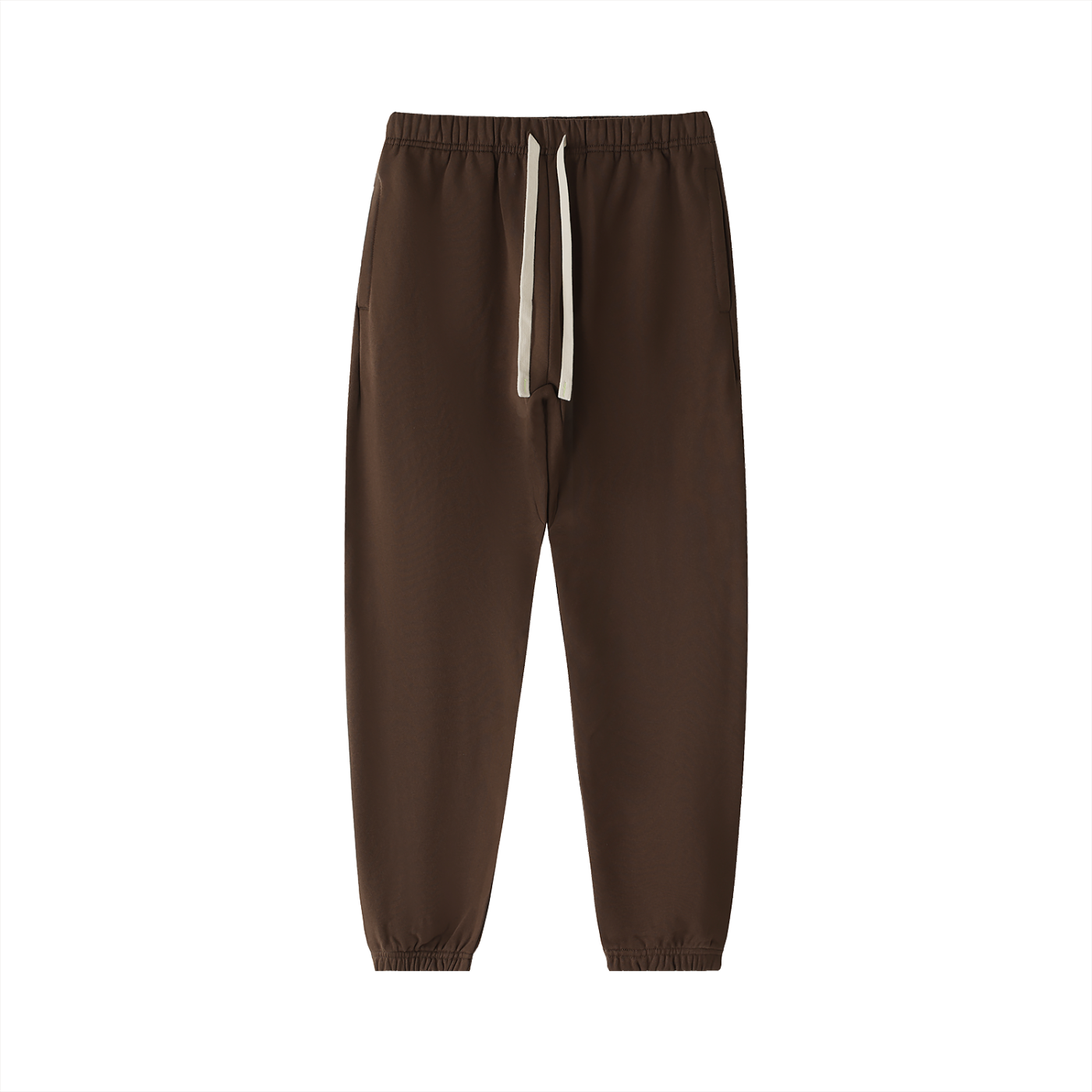 KHRIOUIT // Matte Brown Heavyweight Joggers