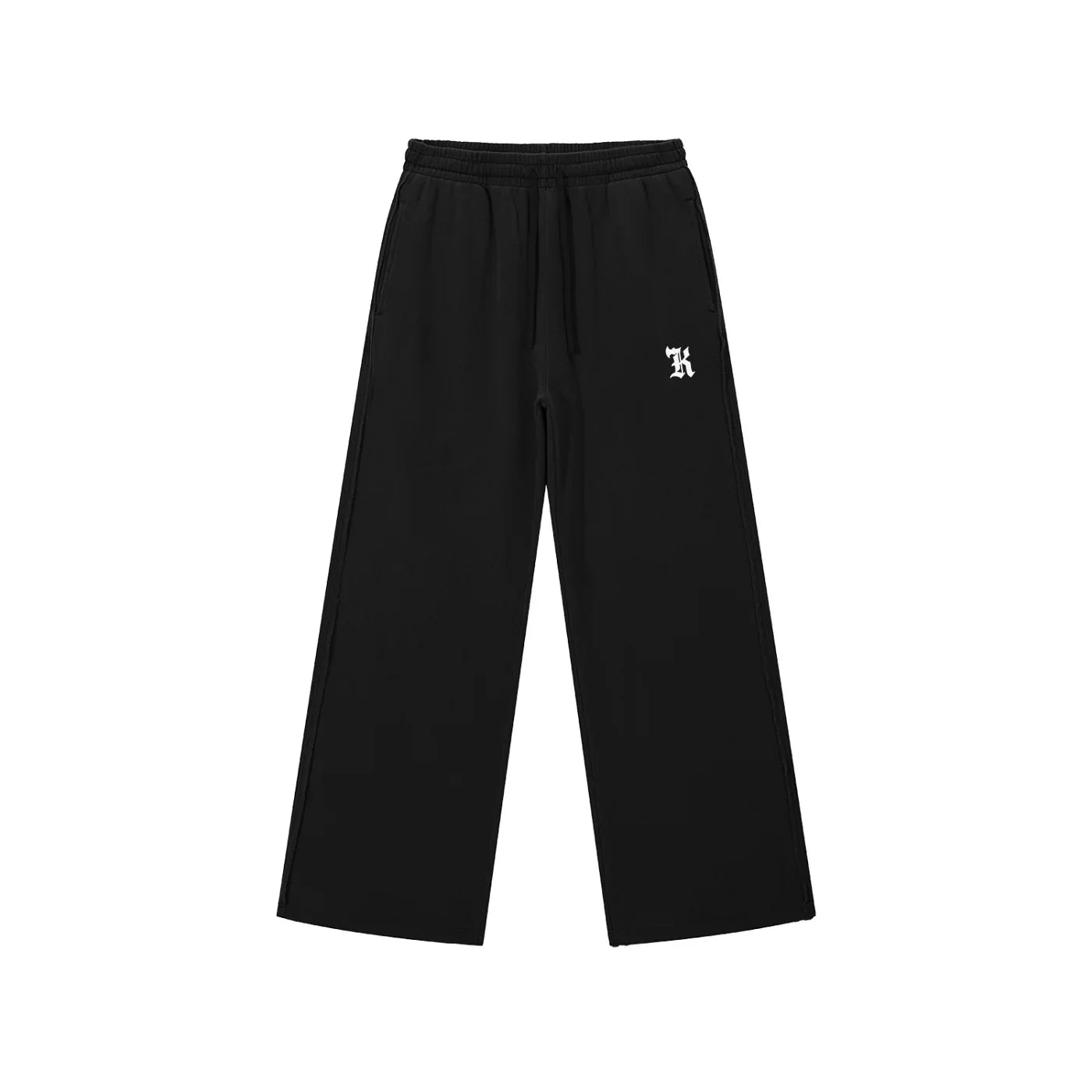 SNOW_EROSION // RAW-EDGE SWEATPANTS