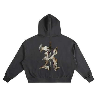 KHRIOUIT // Matte Black Hoodie Specimen