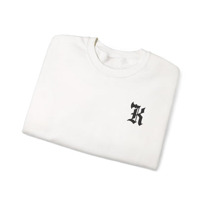 Gothic Letter K Sweatshirt | Monogram Initial Crewneck