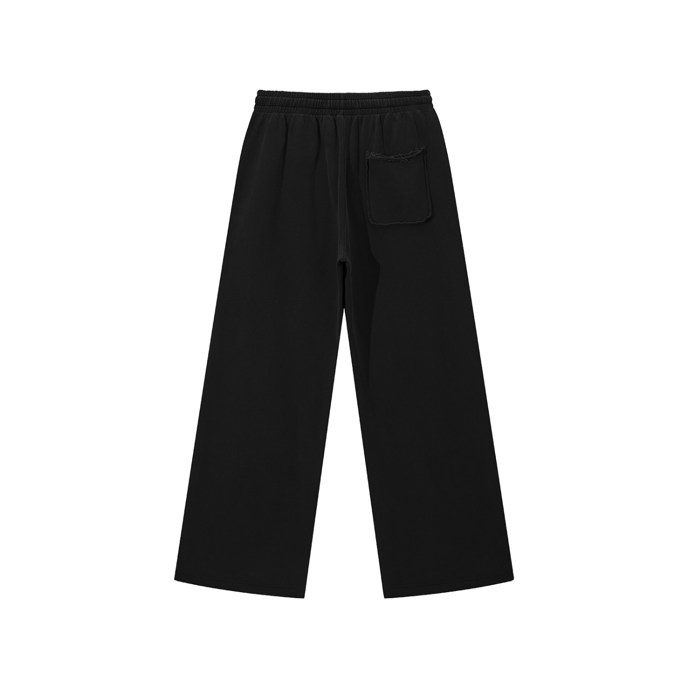 SNOW_EROSION // RAW-EDGE SWEATPANTS