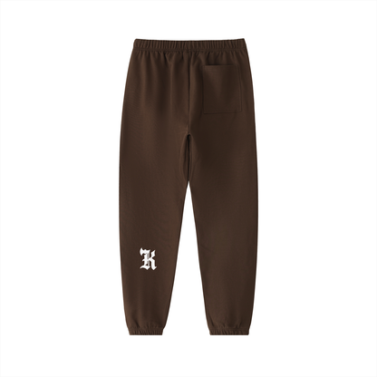 KHRIOUIT // Matte Brown Heavyweight Joggers