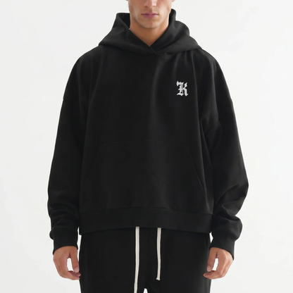 DISTORTED CREST HEAVYWEIGHT HOODIE