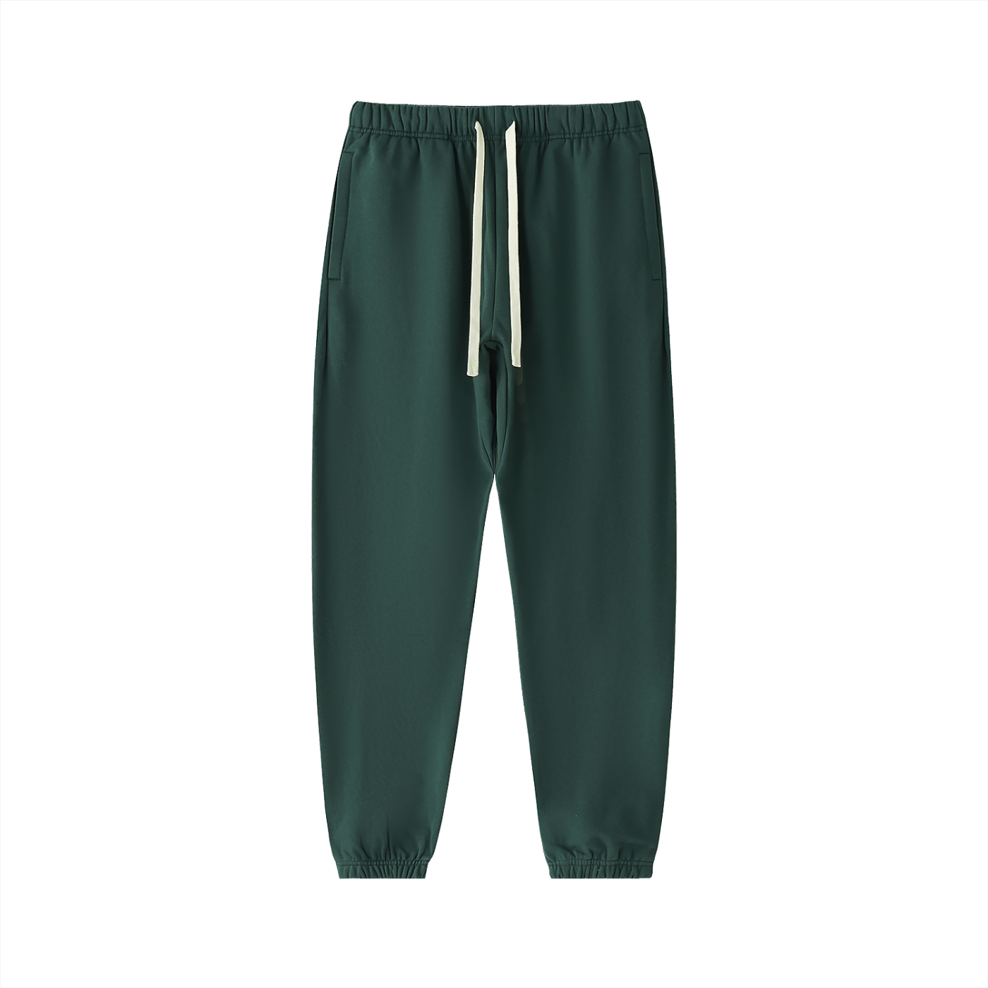 KHRIOUIT // Forest Green Heavyweight Cotton Joggers