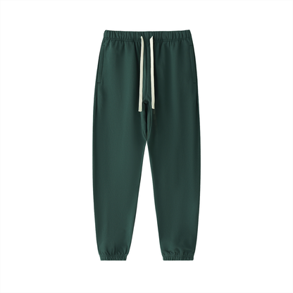 KHRIOUIT // Forest Green Heavyweight Cotton Joggers
