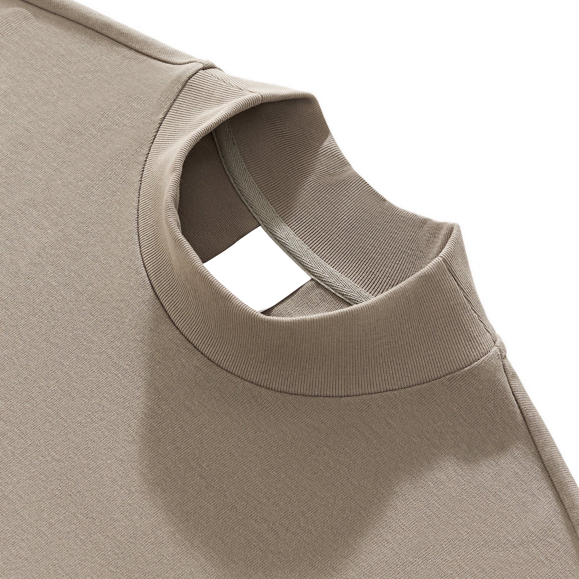 KHRIOUIT // Taupe Heavyweight Cotton Neckline Specimen