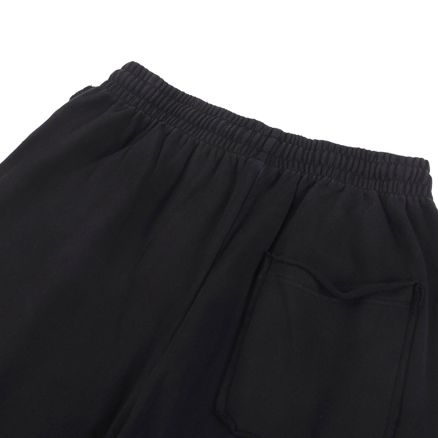 SNOW_EROSION // RAW-EDGE SWEATPANTS