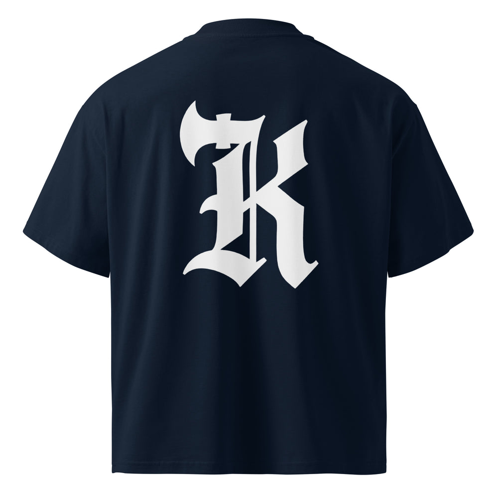 Camiseta oversize orgánica de cuello alto unisex Detail